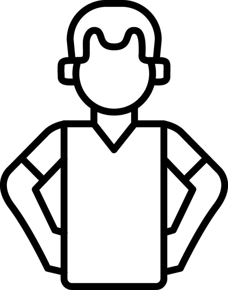 Hip Line Icon vector