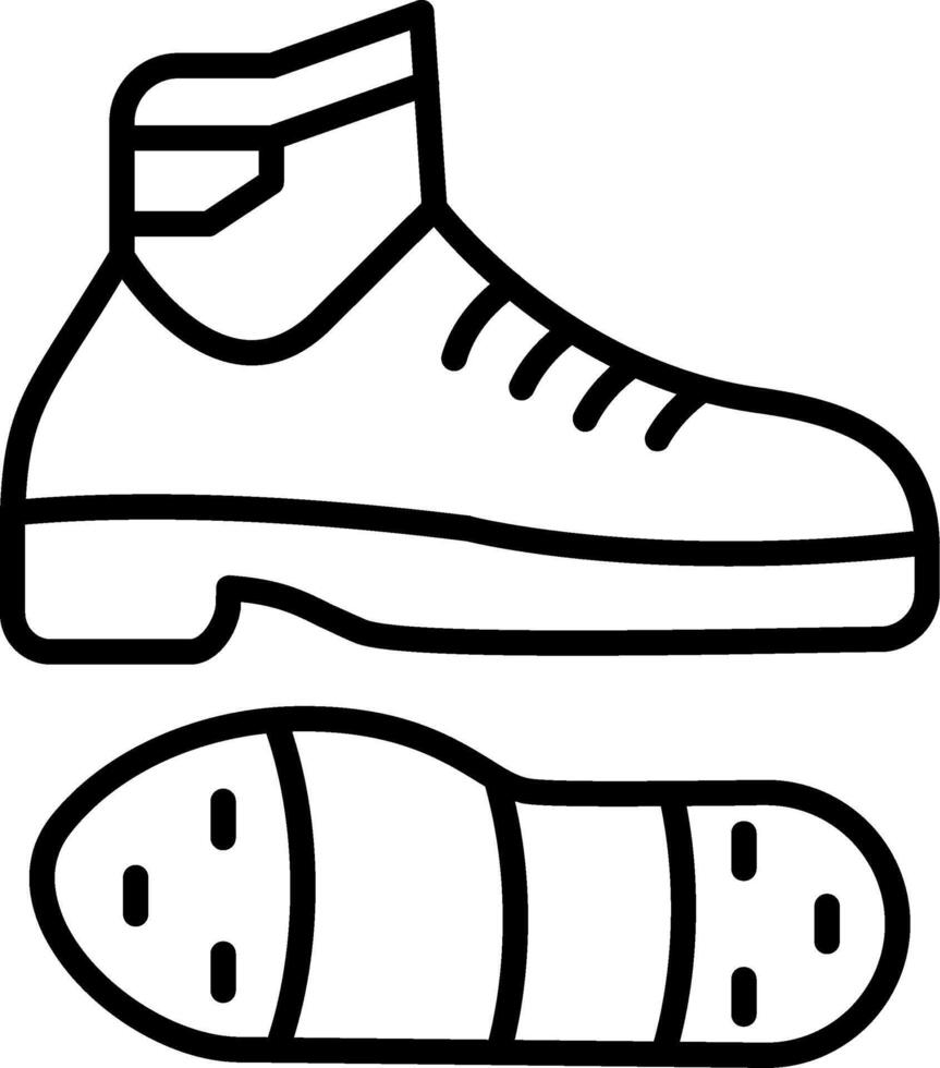 Tap Shoes Line Icon vector