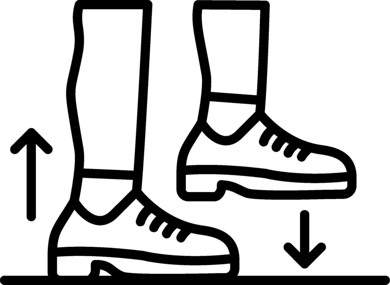 Step Line Icon vector
