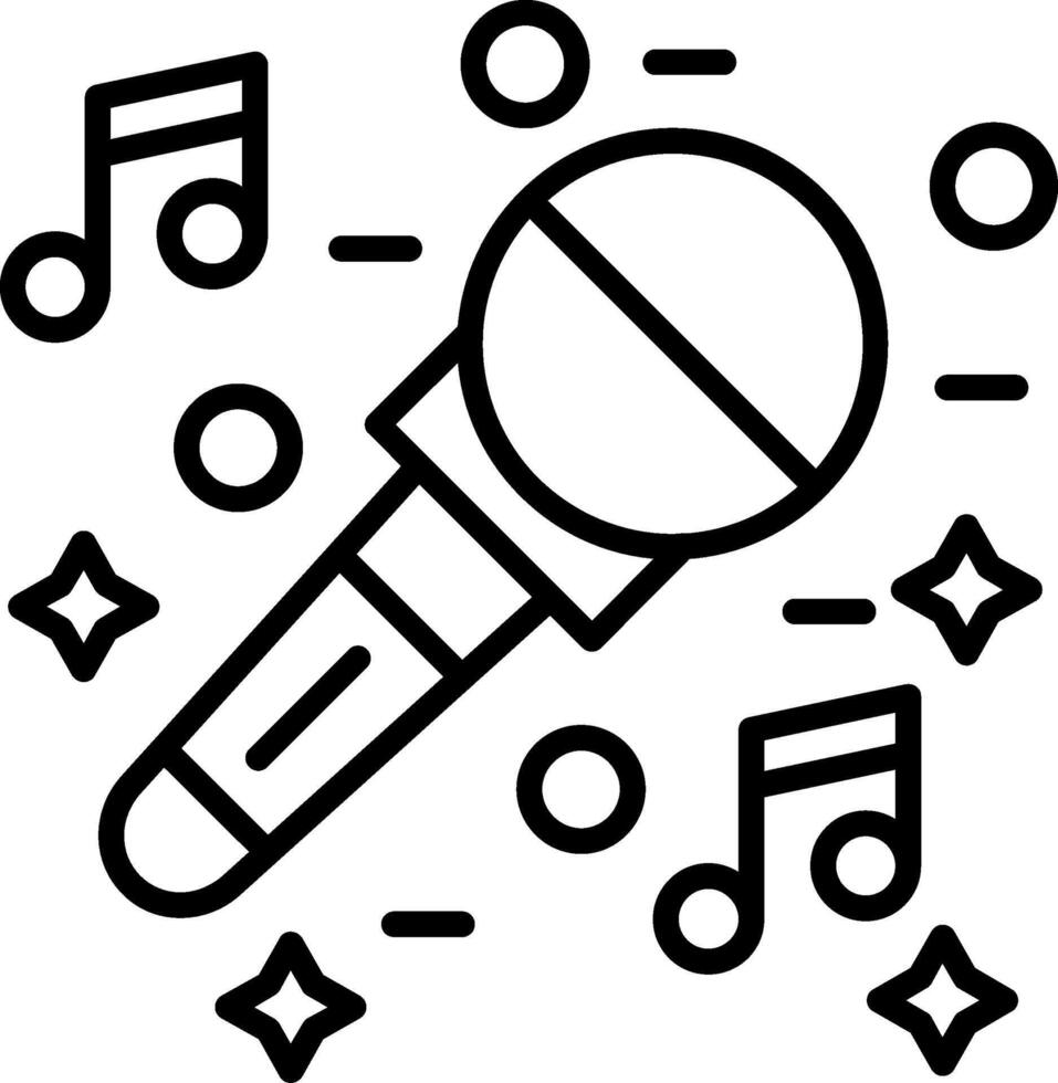 Music Line Icon vector