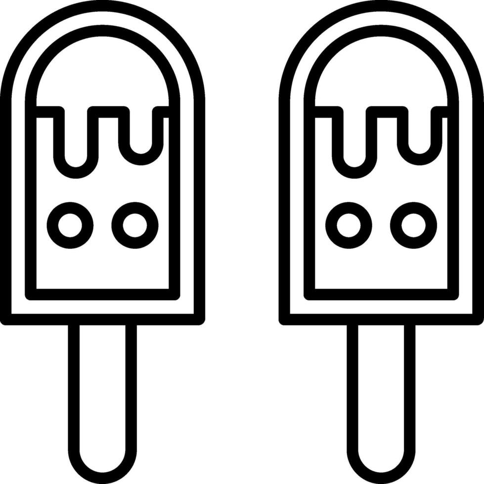 Ice Cream Line Icon vector