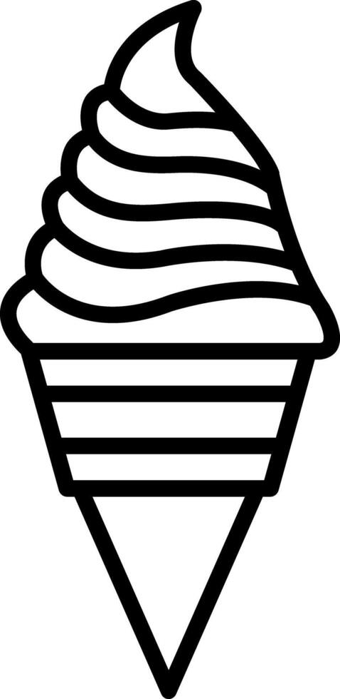 Ice Cream Line Icon vector