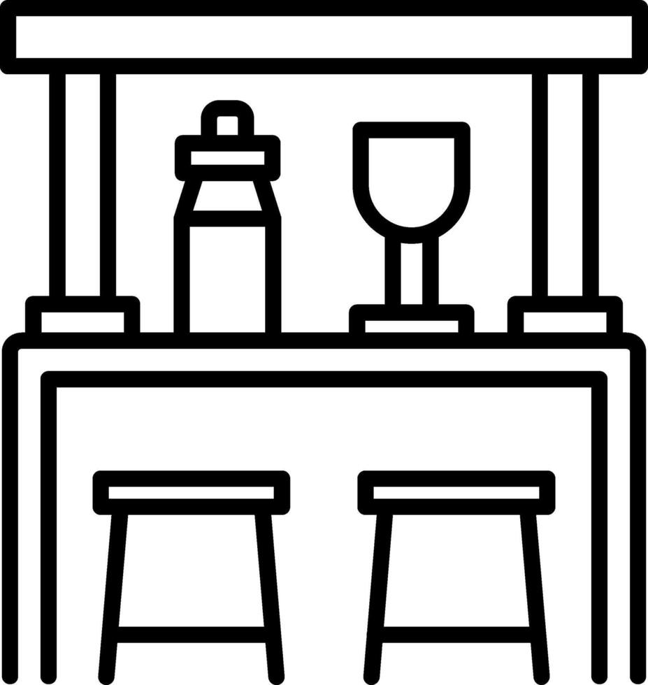 Bar Line Icon vector