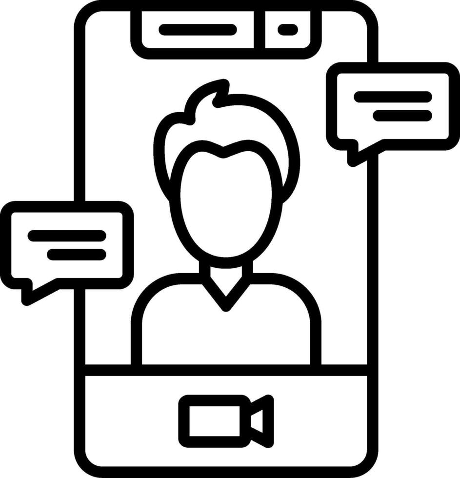 Conference Line Icon vector