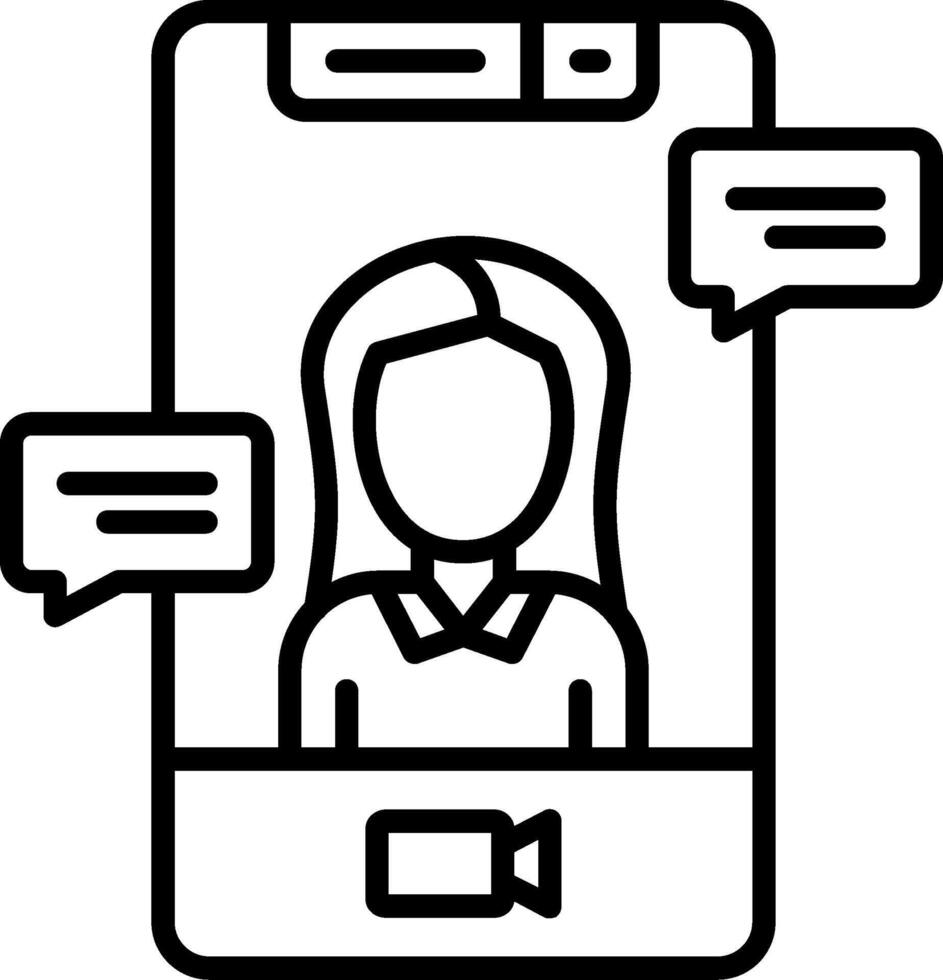 Conference Line Icon vector