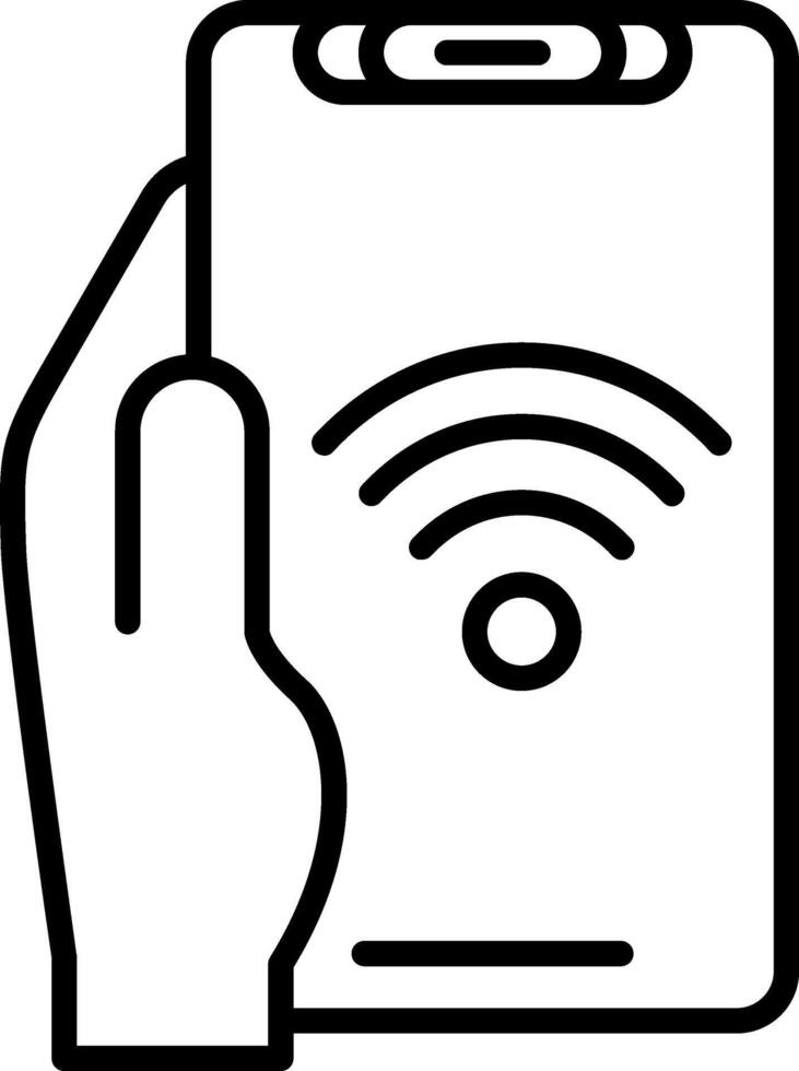 Wifi Line Icon vector