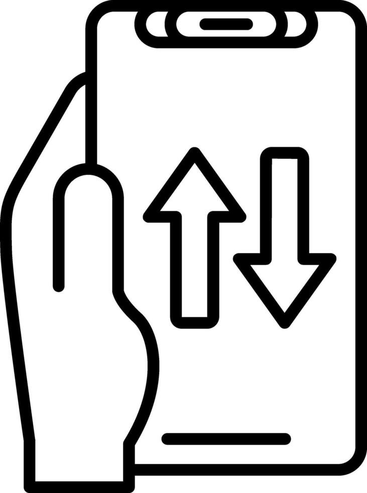 Sharing Line Icon vector