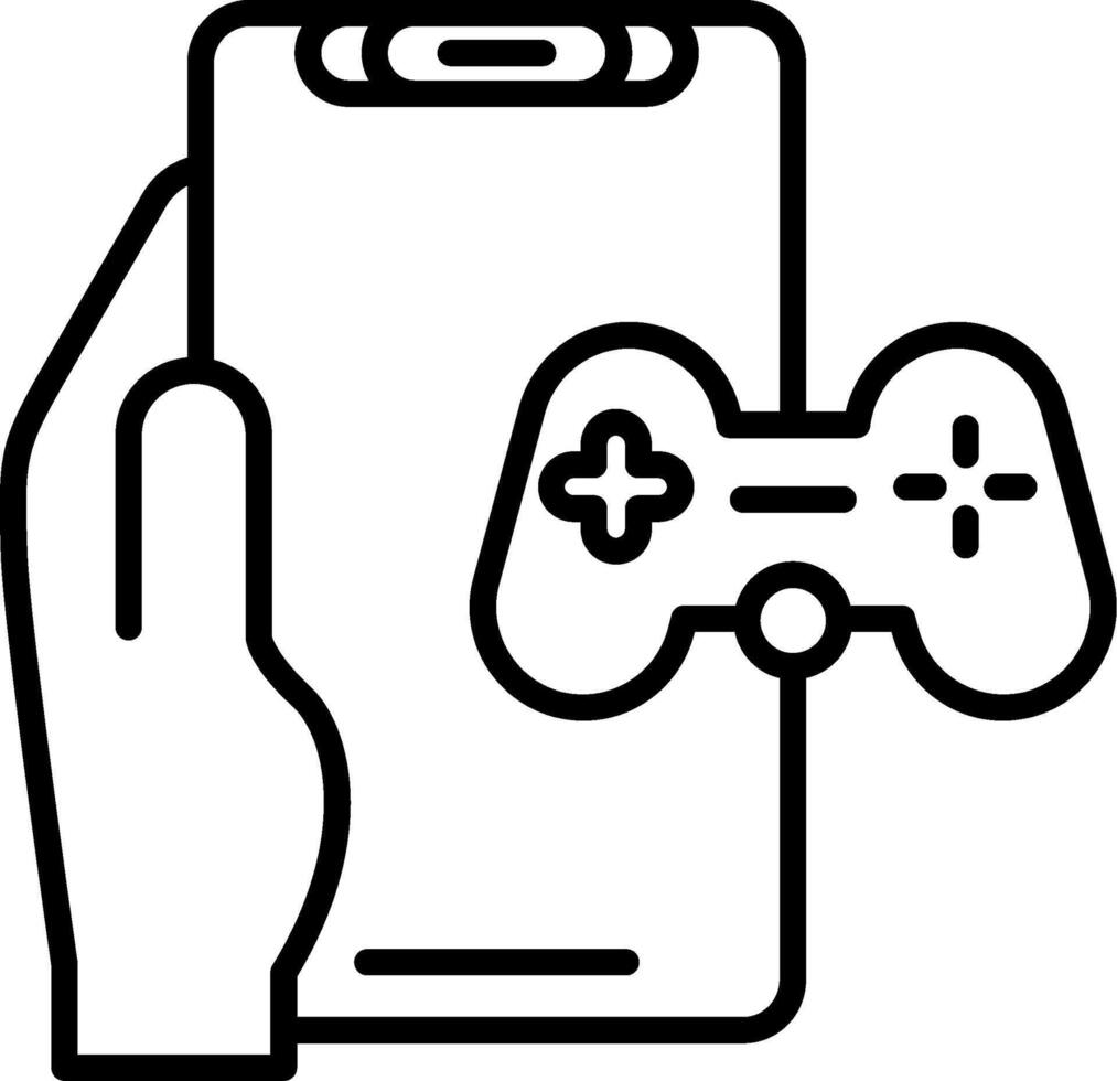 Gaming Line Icon vector
