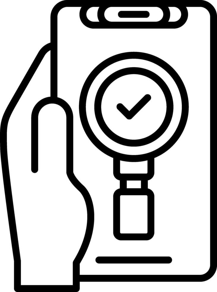 Search Line Icon vector