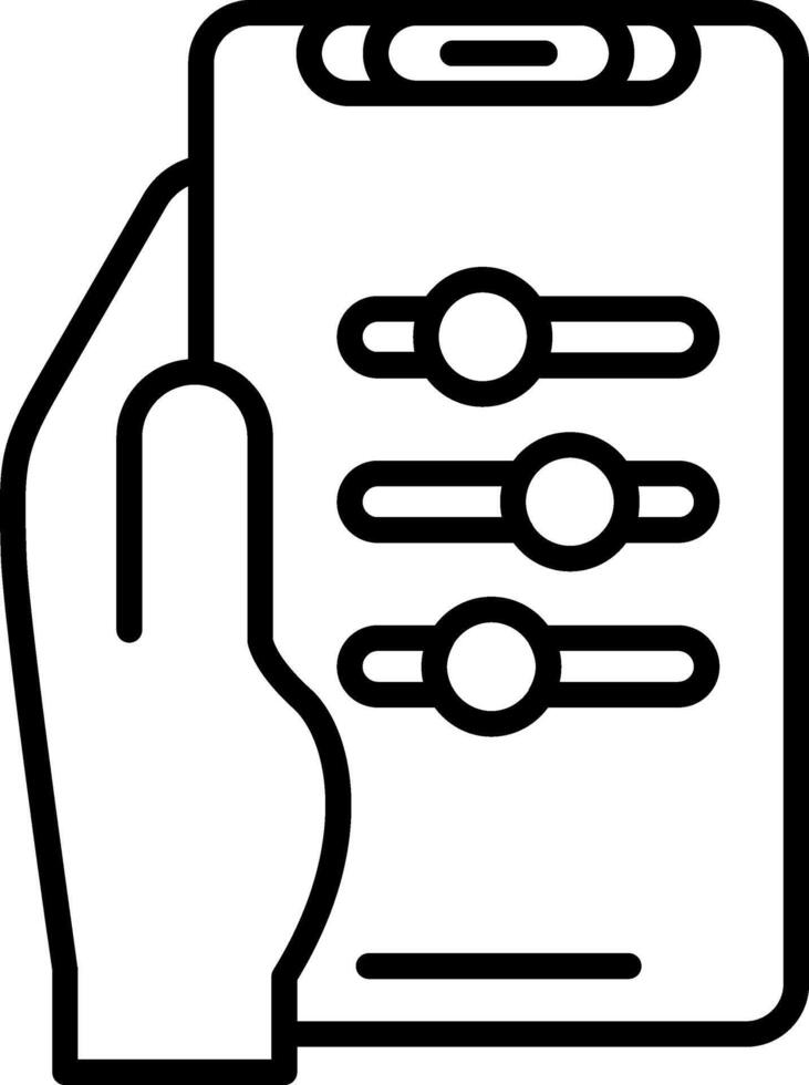 Settings Line Icon vector