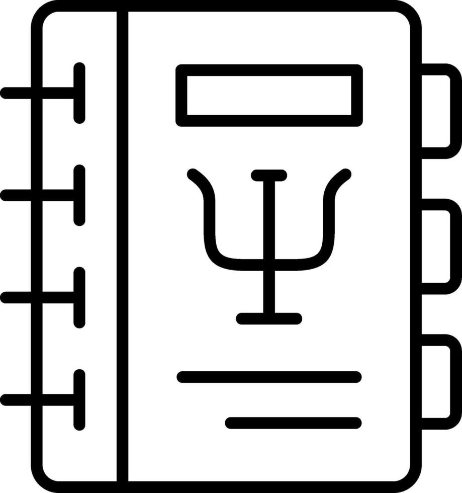 Psychology Line Icon vector
