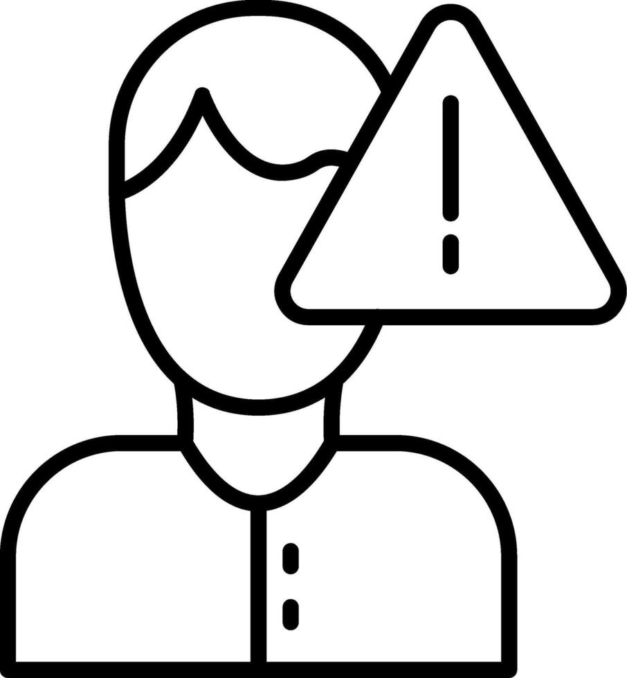 Danger Line Icon vector