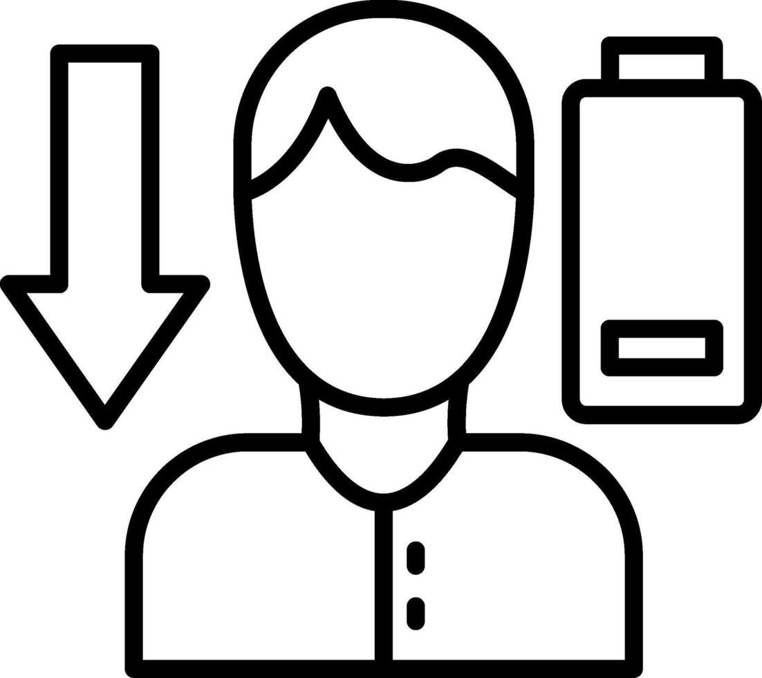 Low Energy Line Icon vector