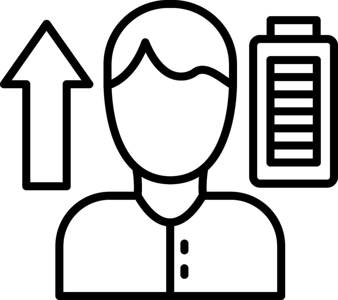 Energy Line Icon vector