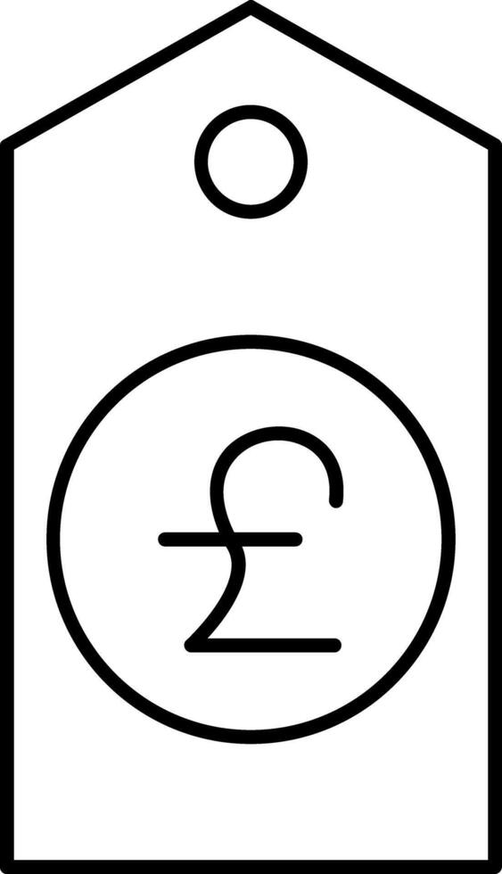 Tag Line Icon vector