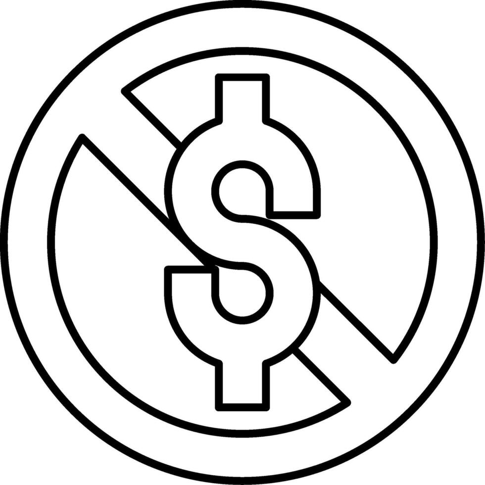 No Sales Icon vector