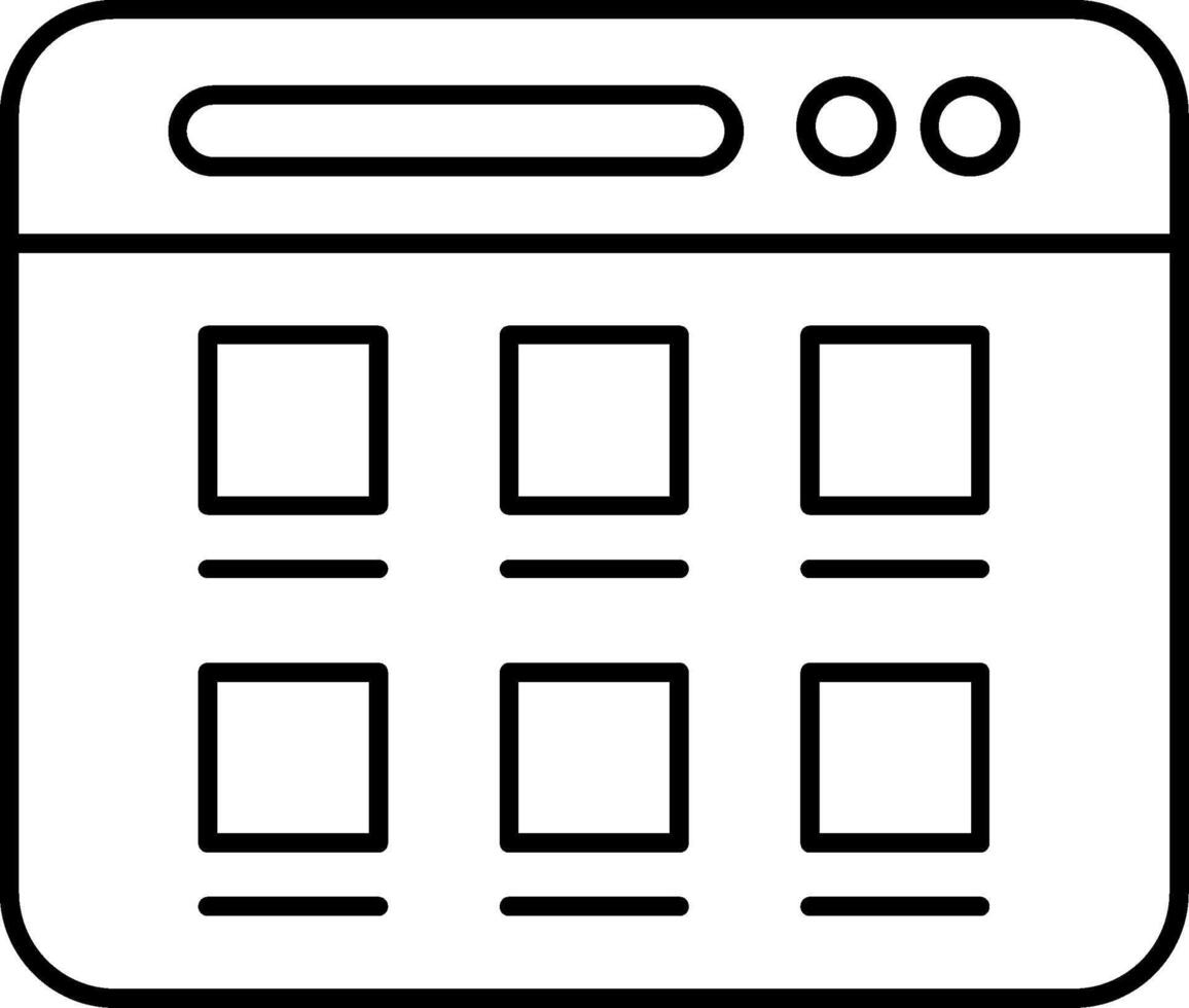 Web Page Icon vector