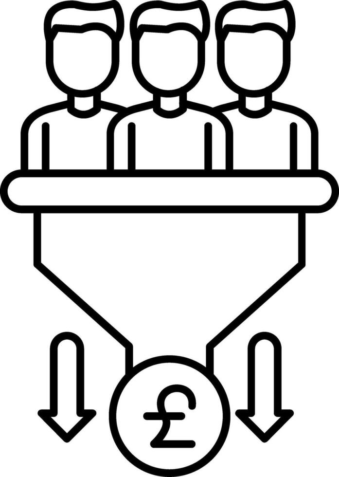 Sales Pipeline Icon vector