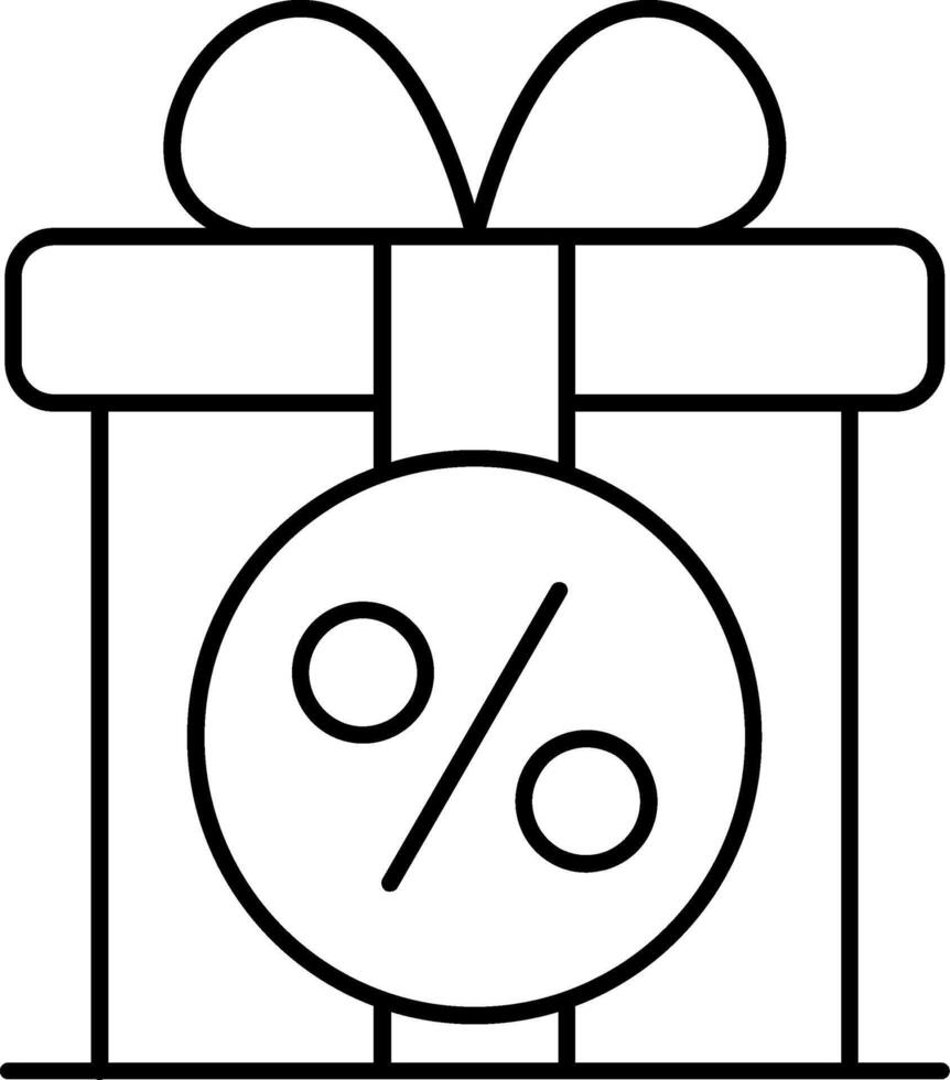 Gift Line Icon vector