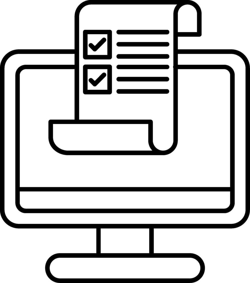 Brief Line Icon vector