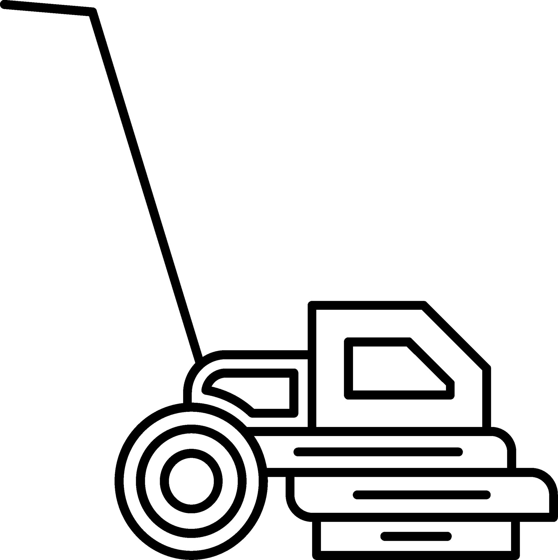 Lawn Mover Line Icon 47207765 Vector Art at Vecteezy