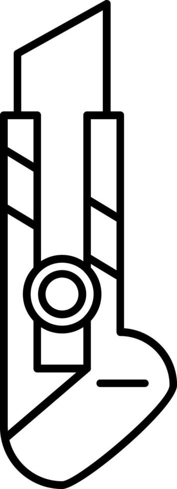 Utility Knife Line Icon vector