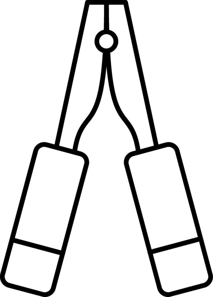 Clamp Line Icon vector