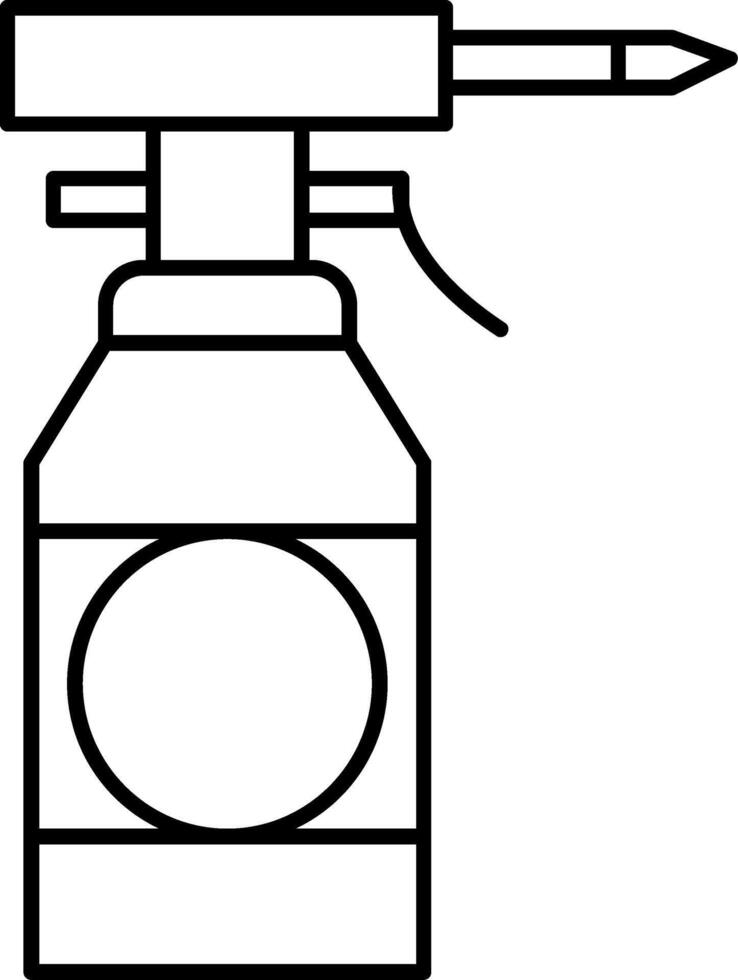 Oil Bottle Line Icon vector