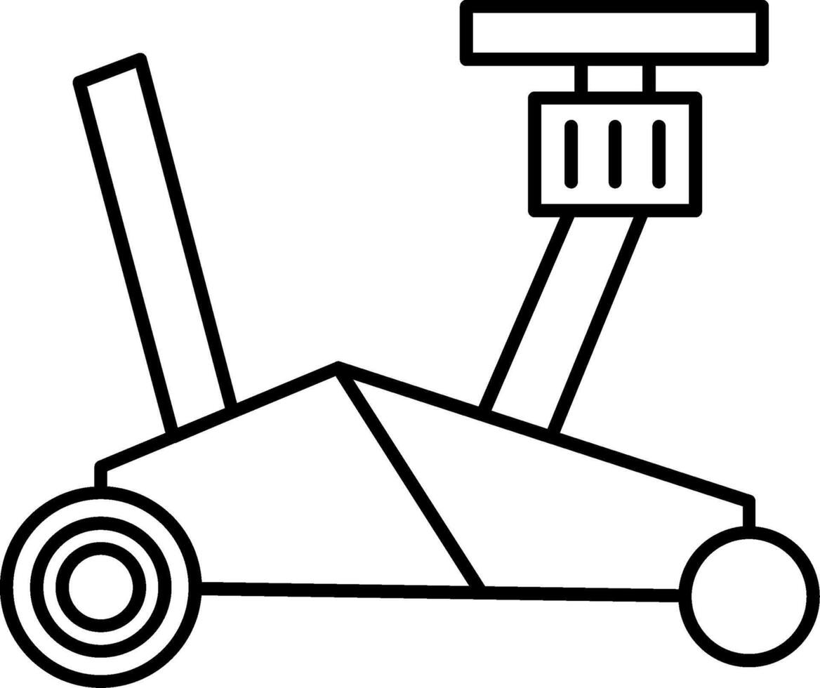Car Jack Line Icon vector