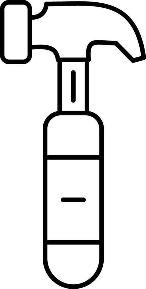 Hammer Line Icon vector