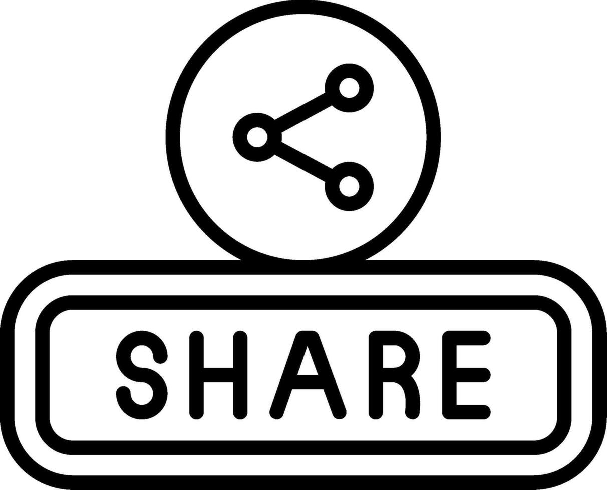 Share Line Icon vector