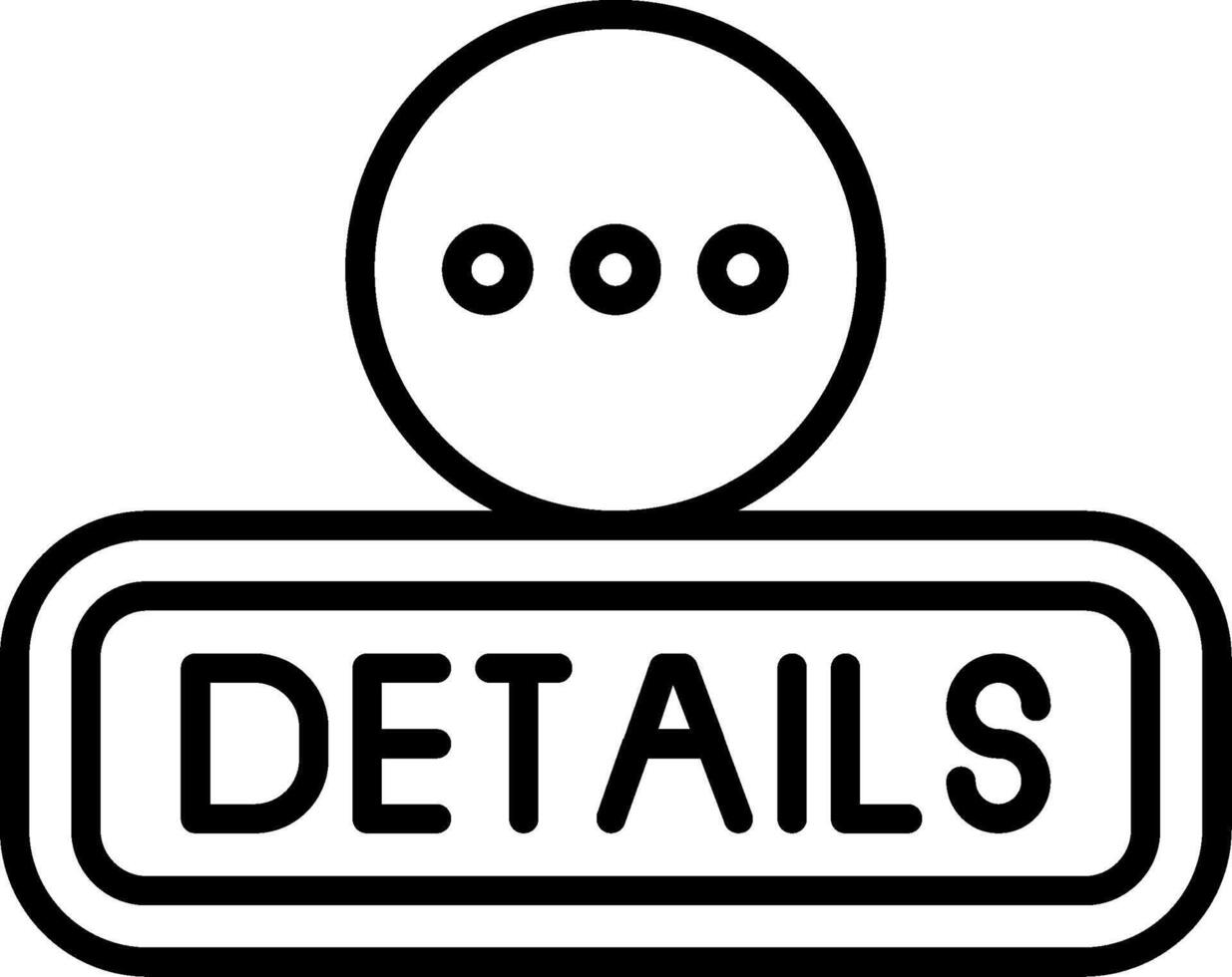 Details Line Icon vector