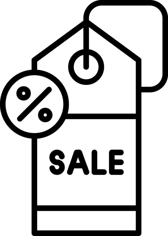 Sale Line Icon vector