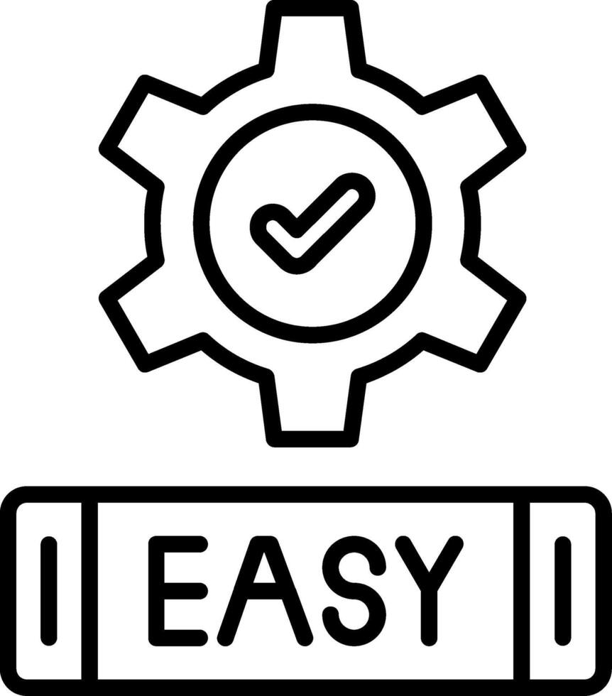 Easy Line Icon vector