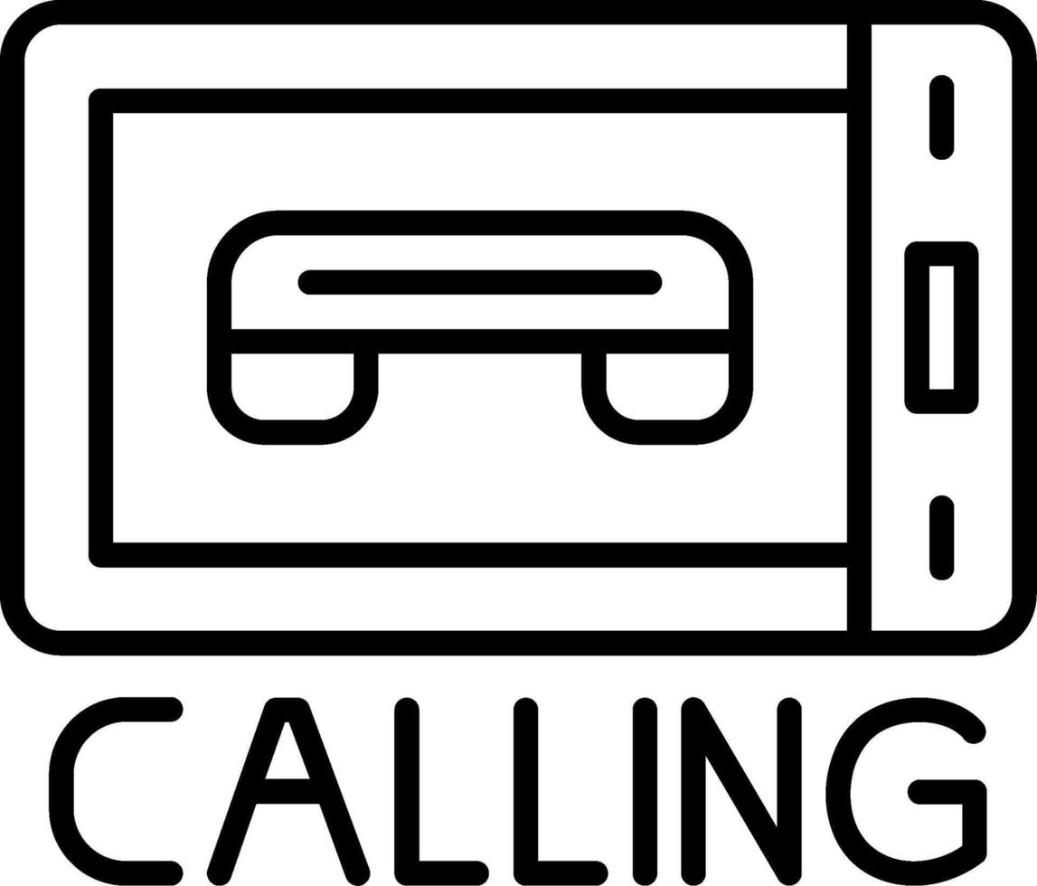 Calling Line Icon vector