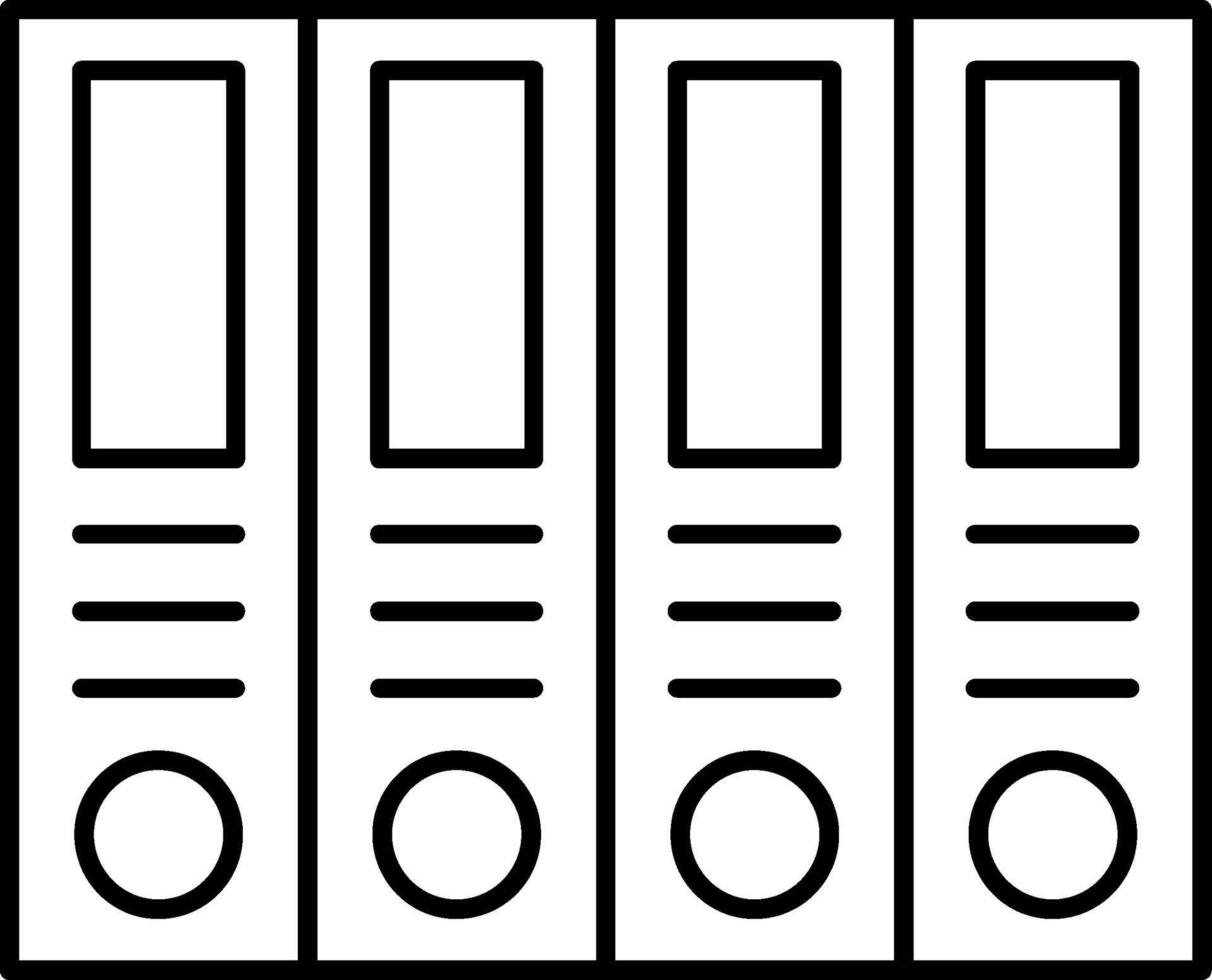 Archive Line Icon vector