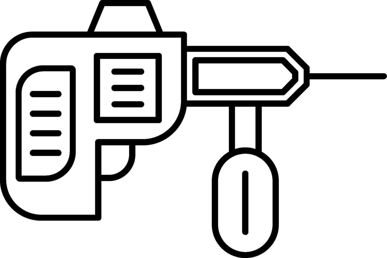 Demolition Hammer Line Icon vector