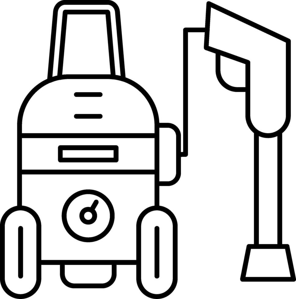 Power Wash Line Icon vector