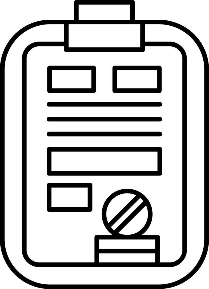 Schedule Line Icon vector