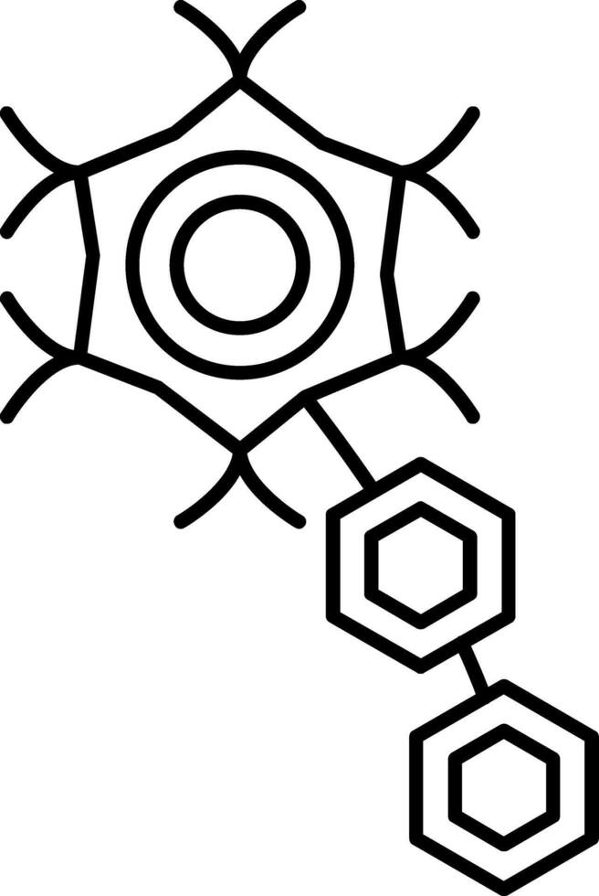 Neuron Line Icon vector