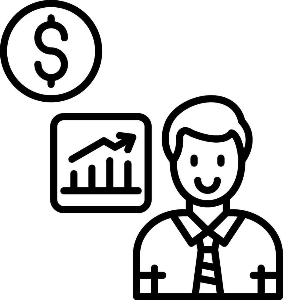 Business Impact Line Icon vector