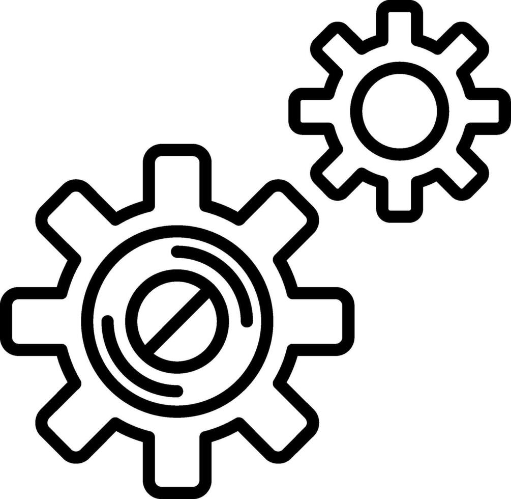Disruption Line Icon vector