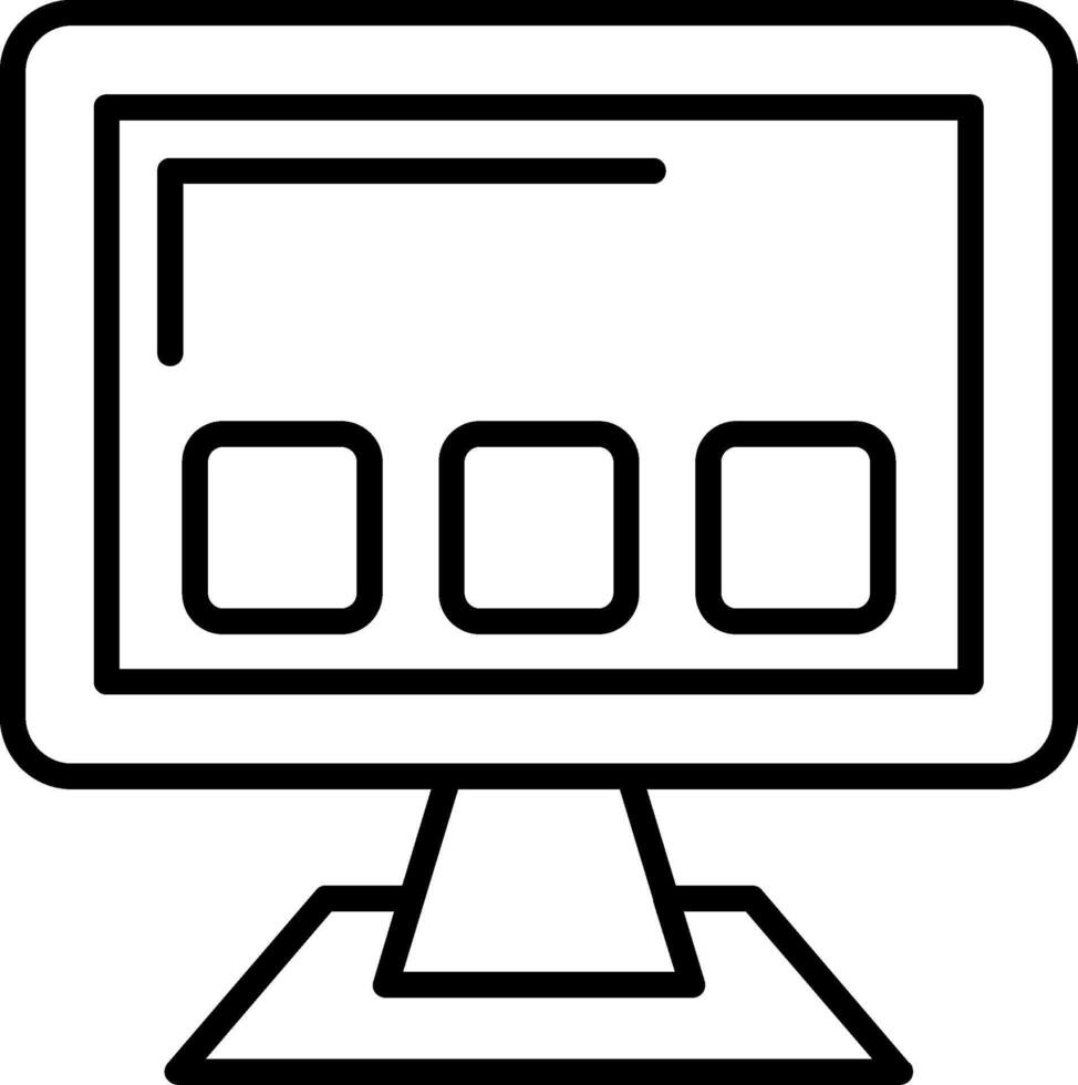 Apps Line Icon vector