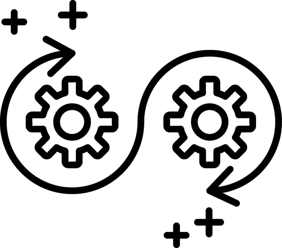 Devops Line Icon vector