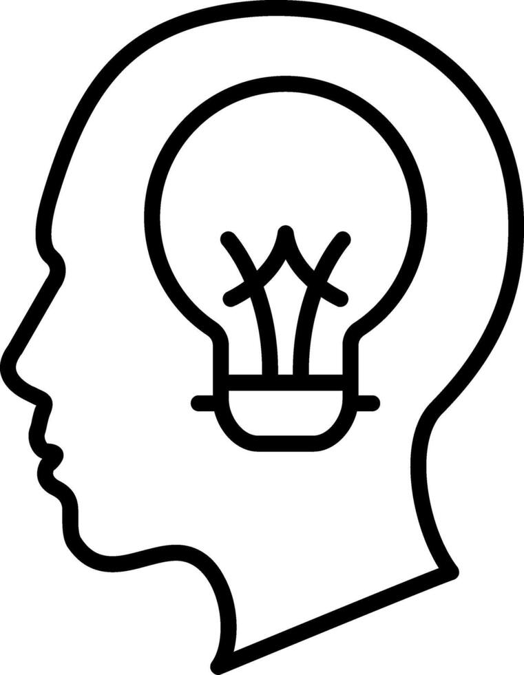 Visionary Mindset Line Icon vector