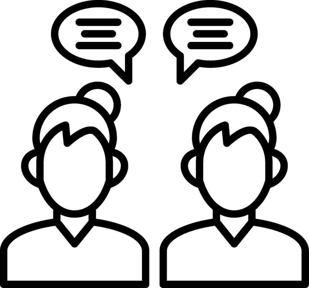 In Person Line Icon vector