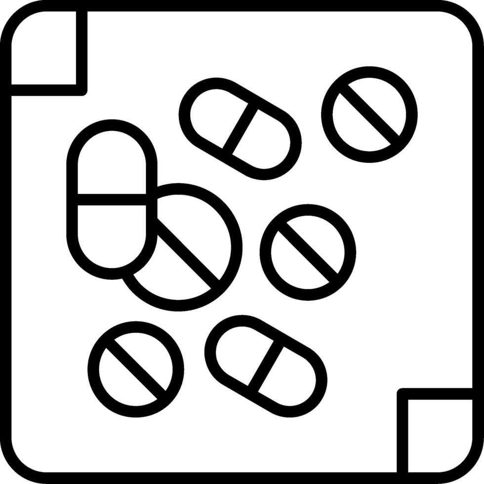 Medicine Line Icon vector