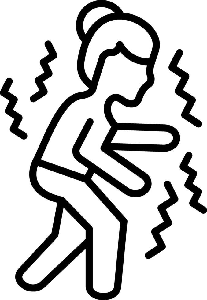 Parkinson Line Icon vector