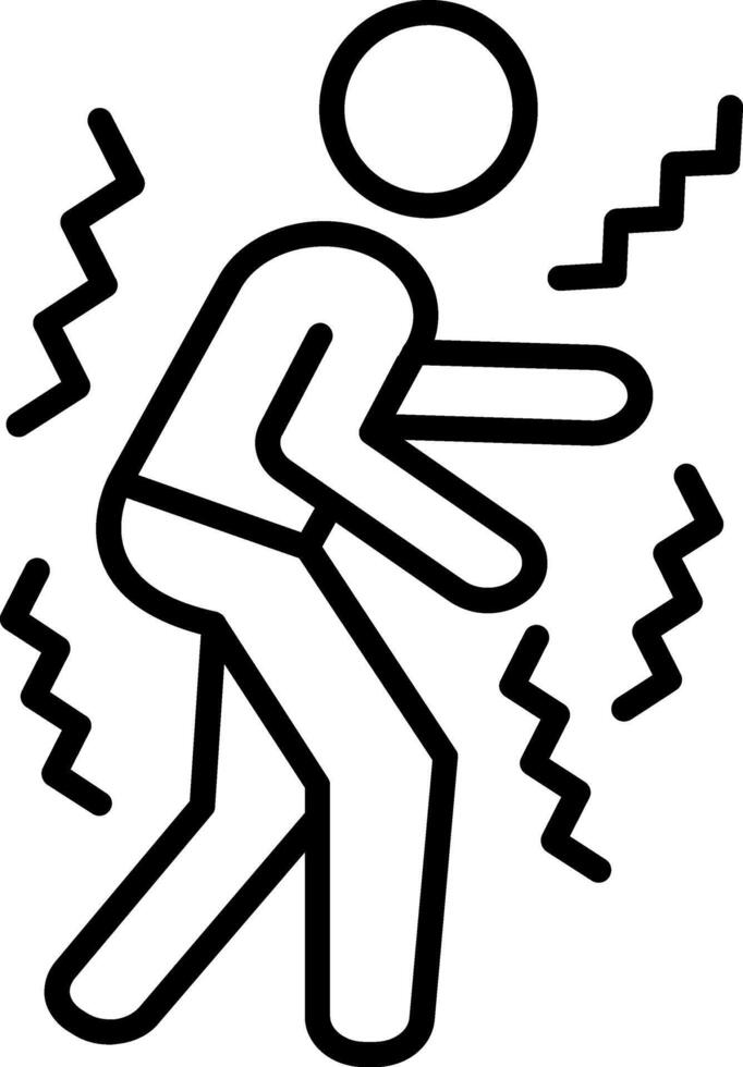 Parkinson Line Icon vector