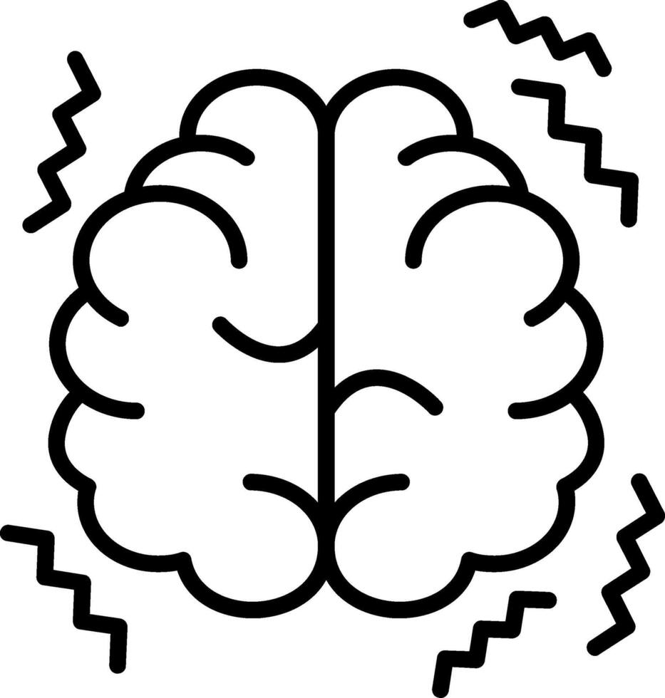 Parkinson Line Icon vector
